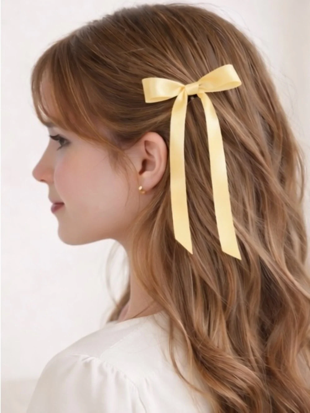 Colorful Ribbon Hair Bows - 4 Sets of 2